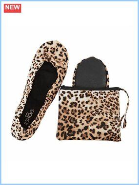 Women's Foldable Portable Ballet Flats Memory Foam Slip On Travel Shoes